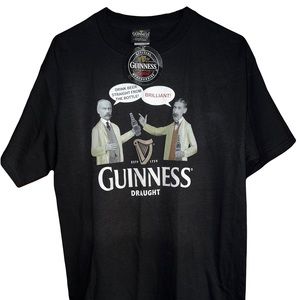 Guinness Original  Merchandise Drink Straight From Bottle T-Shirt M Black